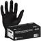 Azusa Safety Textured Black Disposable Powder Free Nitrile Exam Gloves (100/BX) L
