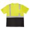 Azusa Safety Hi-Vis ANSI Type R, Class 2 Black Bottom Short Sleeve T-Shirt  XL