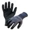 Azusa Safety Commander 15 Gauge Black Nylon/Spandex Work Gloves with Sandy Foam Nitrile Palm Coating, S