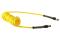 CO PU38-25B-Y Flexcoil, 3/8" ID x 25', 3/8" MPT Swivel, Yellow